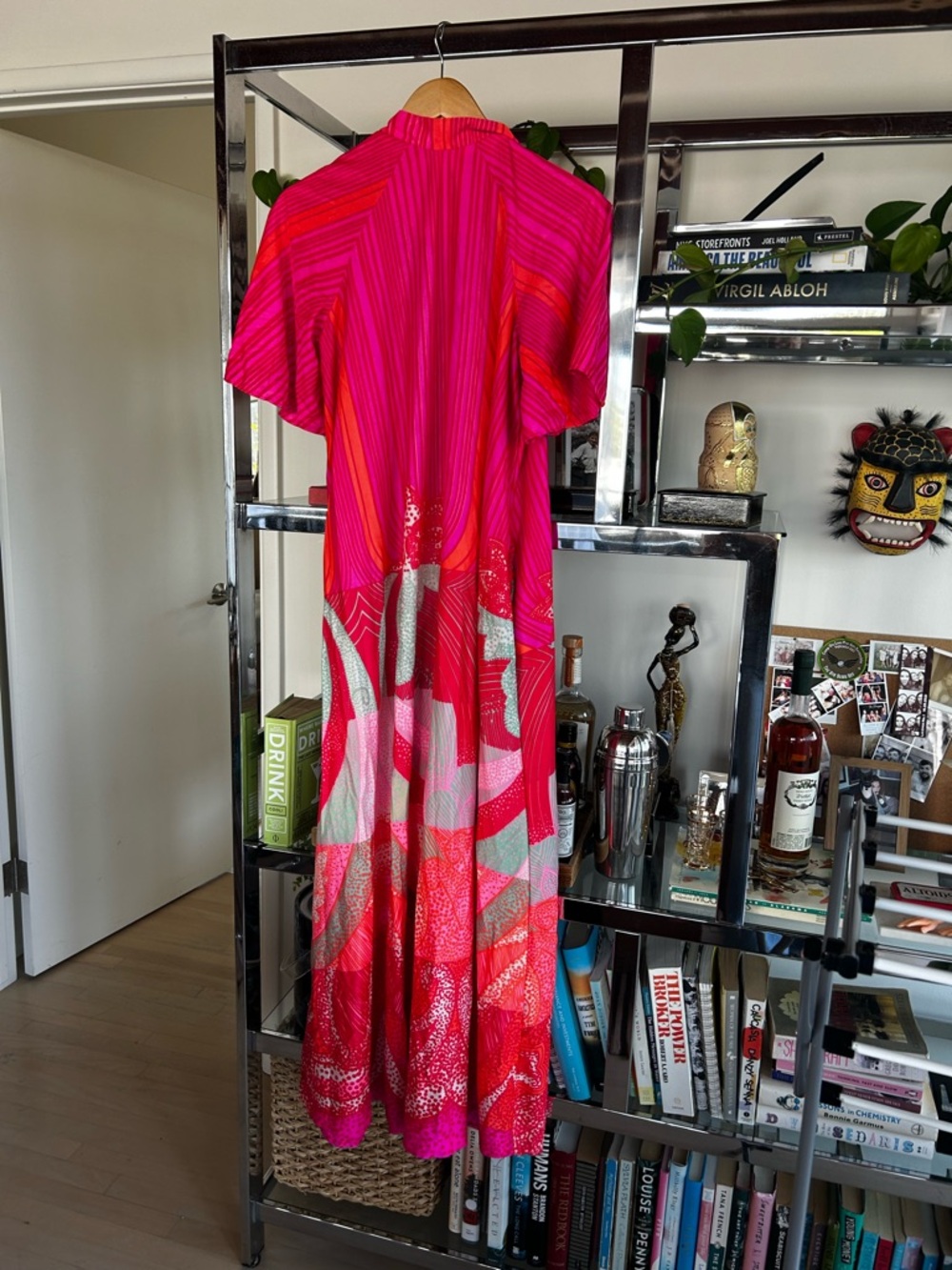 Vintage Montgomery Ward Patterned Maxi Dress